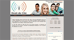 Desktop Screenshot of droitdecite.info